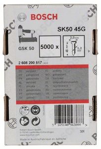 Bosch Accessoires Nagel met verzonken kop SK50 45mm | 1.2mm - 2608200517