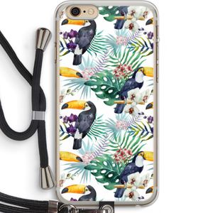 Tukans: iPhone 6 PLUS / 6S PLUS Transparant Hoesje met koord