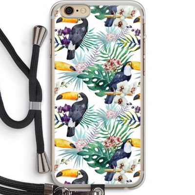 Tukans: iPhone 6 PLUS / 6S PLUS Transparant Hoesje met koord