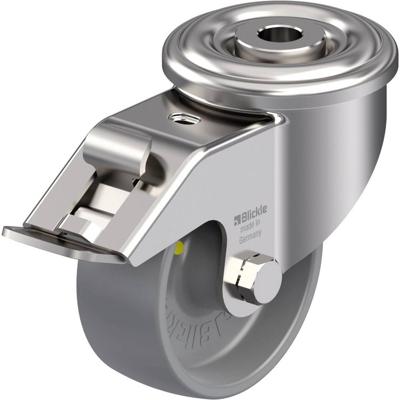 Blickle LEXR-PO 80G-FI-ELS RVS zwenkwiel Wieldiameter: 80 mm Draagvermogen (max.): 150 kg 1 stuk(s)