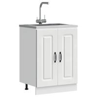 Spoelbakonderkast Kalmar 60x46x81,5 cm bewerkt hout wit