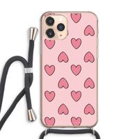 Ondersteboven verliefd: iPhone 11 Pro Max Transparant Hoesje met koord