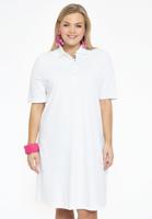 Yoek Polo-jurk | Wit | Maat 42/44