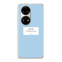 Reminder: Huawei P50 Pro Transparant Hoesje
