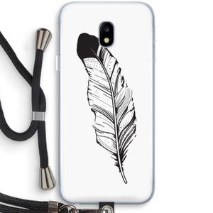 Pluim: Samsung Galaxy J3 (2017) Transparant Hoesje met koord