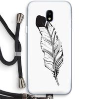 Pluim: Samsung Galaxy J3 (2017) Transparant Hoesje met koord