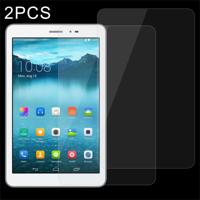 2 stuks 8 inch universele 0.4mm 9H oppervlakte hardheid getemperd glas Screen Protector
