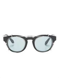 Giorgio Armani pantos-frame clip-on sunglasses - Noir