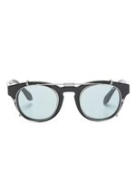 Giorgio Armani pantos-frame clip-on sunglasses - Noir - thumbnail