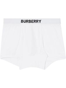 Burberry boxer à bande logo - Blanc