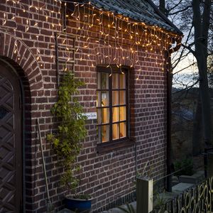 IJspegelverlichting voor buiten - Lang - 200 LED&apos;s - 2200K Amber - 5 meter - kerstverlichting - IP44