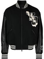 Y-3 Varsity zipped bomber jacket - Noir