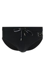 Dolce & Gabbana logo-plaque swim trunks - Noir