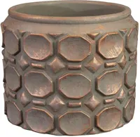 TS Collection bloempot jurre steen 14x11cm rose