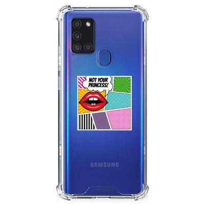 Samsung Galaxy A21s Anti Shock Bumper Case Popart Princess Samsung Galaxy A21s Anti Shock Bumper Case Popart Princess