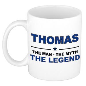 Thomas The man, The myth the legend cadeau koffie mok / thee beker 300 ml