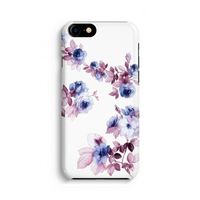 Waterverf bloemen: Volledig geprint iPhone SE 2020 Hoesje