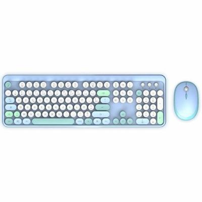 Toetsenbord en muis Mobility Lab Pure Color Blauw Azerty Frans