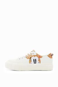 Sneakers met plateauzool en Mickey Mouse - WHITE - 40