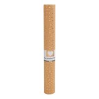 Creativ Company Faux leather papier bruin met stippen, 1m
