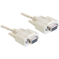 Serial Null modem 9 pin female > 9 pin female, 1,8m Kabel Serial Null modem 9 pin female > 9 pin female, 1,8m Kabel