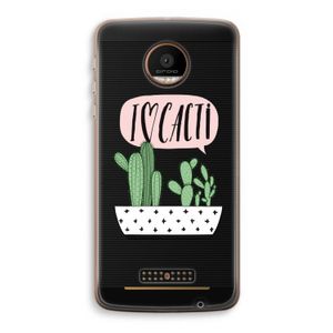 I love cacti: Motorola Moto Z Force Transparant Hoesje