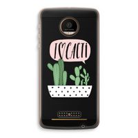 I love cacti: Motorola Moto Z Force Transparant Hoesje I love cacti: Motorola Moto Z Force Transparant Hoesje