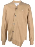 Comme Des Garçons Shirt x Lacoste cardigan en laine à ourlet asymétrique - Marron