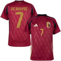 België Shirt Thuis 2024-2025 + De Bruyne 7