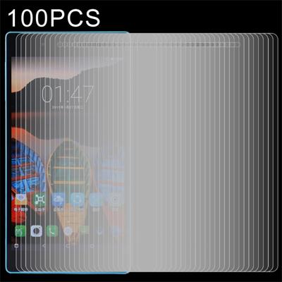 100 stuks voor Lenovo Tab3 7 essentiële / 710F 0.3mm 9H oppervlaktehardheid gehard glas Screen Protector
