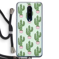Cactus Lover: OnePlus 7 Pro Transparant Hoesje met koord