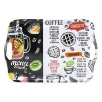 Dienblad - Koffie - kunststof - 42 x 29 cm - Serveerbladen
