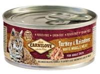 CARNILOVE Cat Kalkoen & Rendier Wit Spierenvlees - natvoer voor katten - 100 g