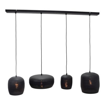 Urban Interiors HanglampFez 4-lichts 120 cm Zwart - 13240
