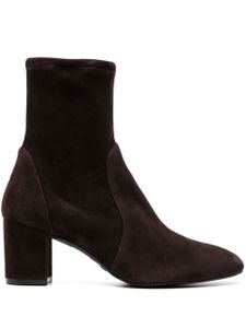 Stuart Weitzman bottines Yuliana 80 mm en daim - Marron