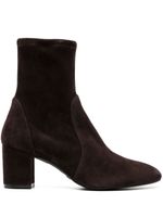 Stuart Weitzman bottines Yuliana 80 mm en daim - Marron