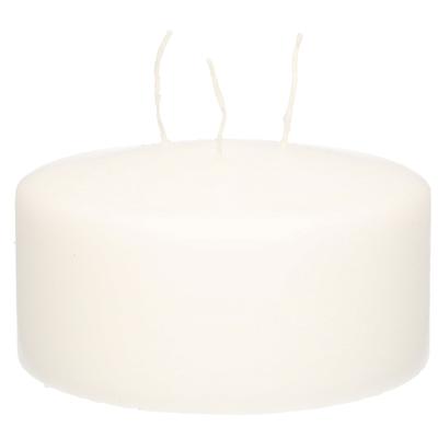 Enlightening Candles Kaars - mamoetkaars - wit - 15 cm - 62 branduren - Geurloze kaarsen wit