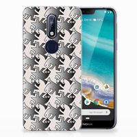 Nokia 7.1 TPU Hoesje Salamander Grey - thumbnail