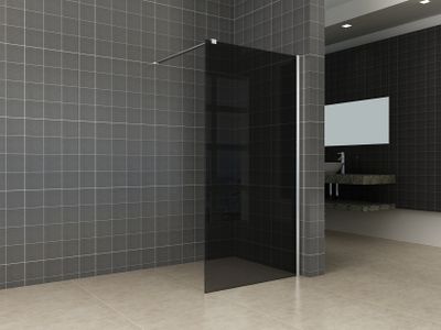 Wiesbaden Comfort inloopdouche 900x2000x10 mm nano rookglas/chroom