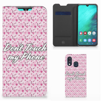 Samsung Galaxy A40 Design Case Flowers Pink DTMP - thumbnail