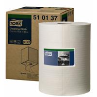 Reinigingsdoek Tork W2 Premium 1-laags 152m wit 510137
