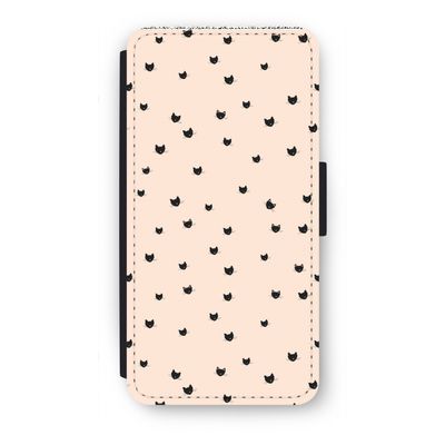 Kleine kattenkopjes: iPhone 8 Plus Flip Hoesje