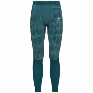 Odlo Thermobroek Men Lang Blackcomb - Green Print Small