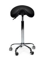 Premium zadelkruk zwart hoog