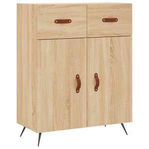 vidaXL Dressoir 69,5x34x90 cm bewerkt hout sonoma eikenkleurig