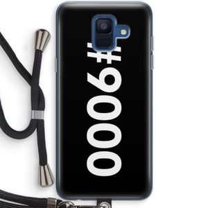 #9000: Samsung Galaxy A6 (2018) Transparant Hoesje met koord