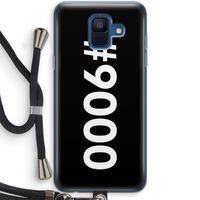 #9000: Samsung Galaxy A6 (2018) Transparant Hoesje met koord