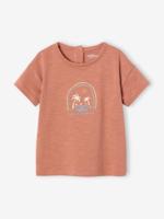 Babysweater met strandmotief terracotta