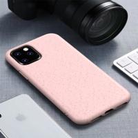 Starry Series schokbestendig stro materiaal + TPU beschermhoes voor iPhone 11 (roze)