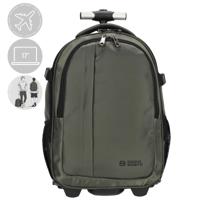 Enrico Benetti Innsbruck backpack trolley cabin luggage - laptop 17 inch-Olive